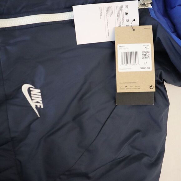 Nike DH2783 451 Mens Sz 2XL Blue Therma-Fit Legacy Reversible Hooded Jacket $180 - Picture 9 of 15